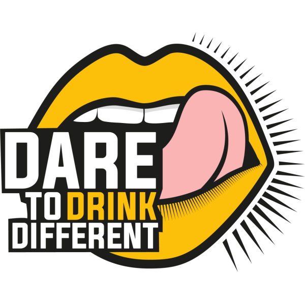 dare to drink different logo