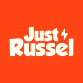 Bedrijfs logo van just russel